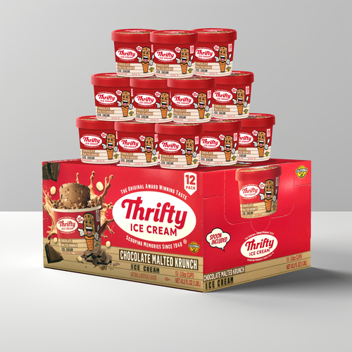 Chocolate Malted Krunch 3.6oz Single Serve Cups (Two 12-packs)