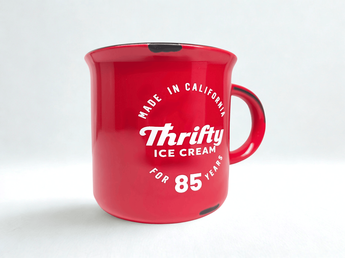 Thrifty Red Distressed Ventura Mug – 15oz Ceramic