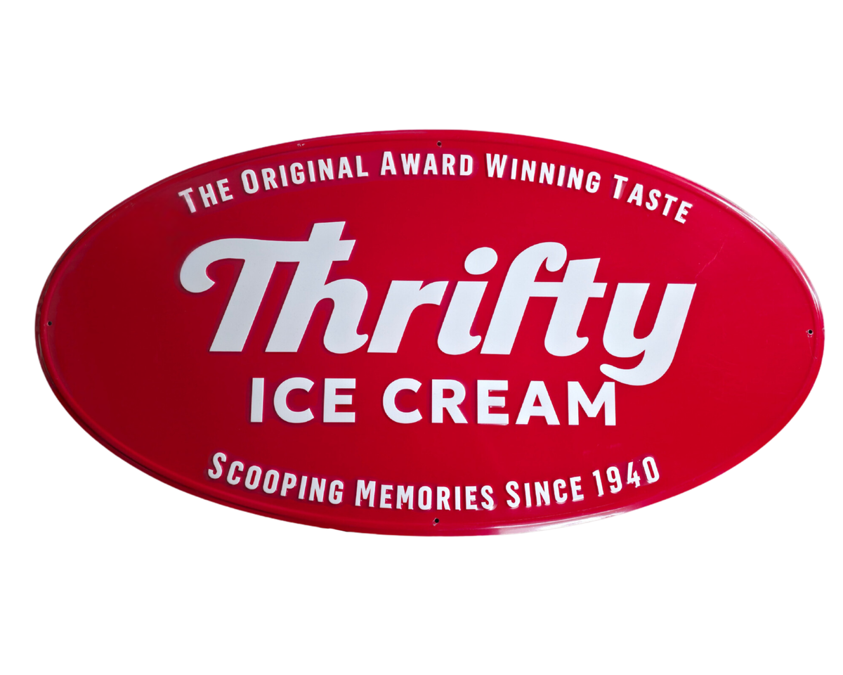 Thrifty Ice Cream Logo Aluminum Sign