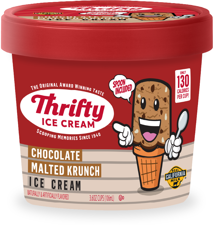 Chocolate Malted Krunch 3.6oz Single Serve Cups (Two 12-packs)