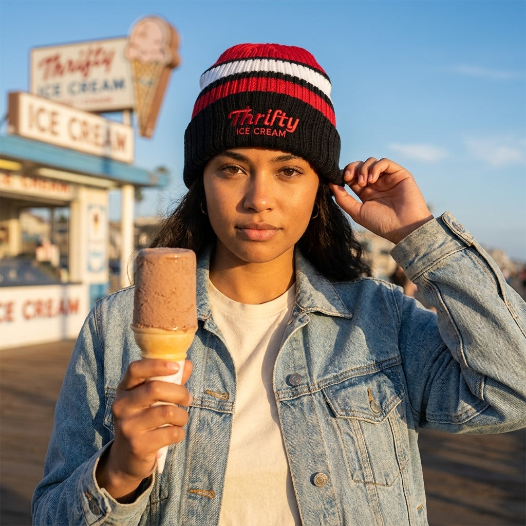 Thrifty Colorblock Cuffed Beanie