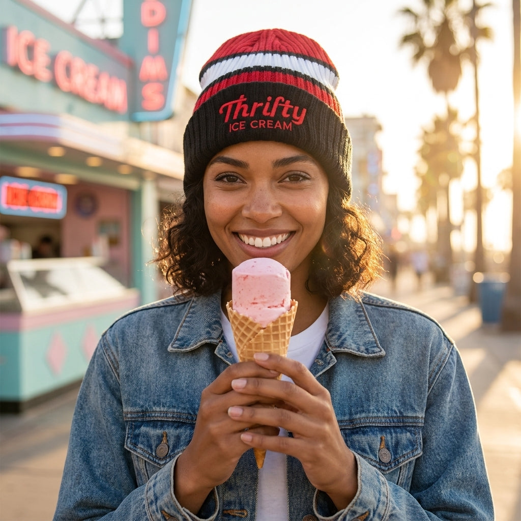 Thrifty Colorblock Cuffed Beanie