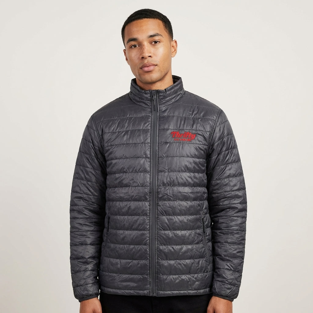 Thrifty Ice Cream Puffed Jacket - Black