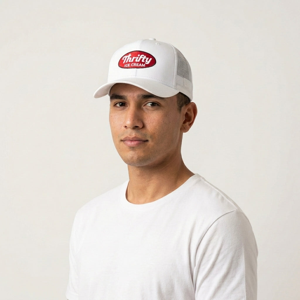 Thrifty Ice Cream White Snapback Hat – Classic Edition